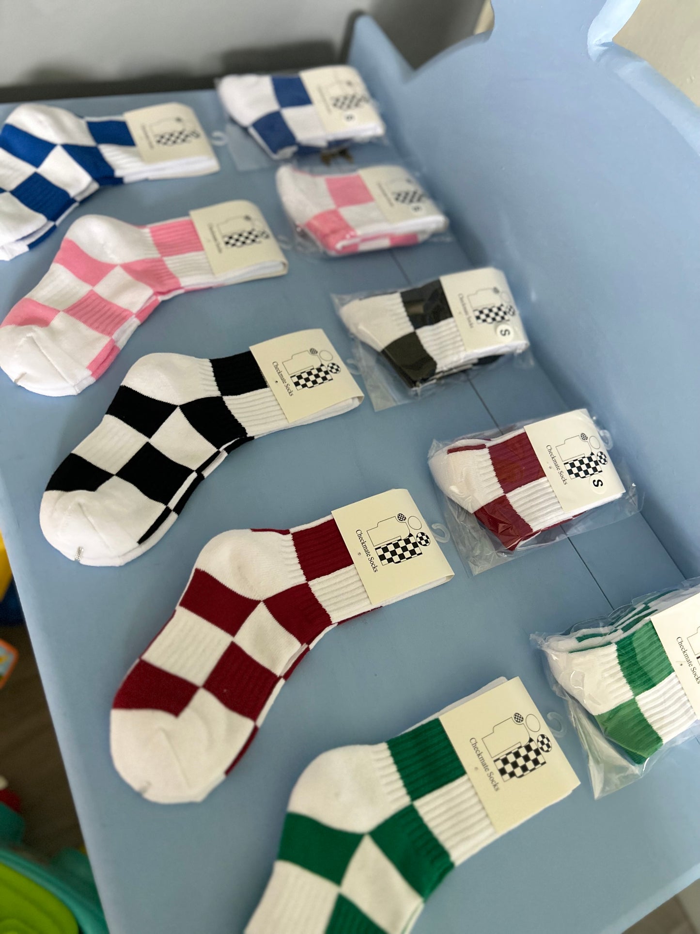 Checkmate Socks 1.0 (Junior (Ages 7-12) (UK Adult Size 3-5)