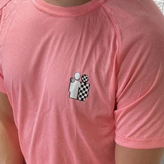 Men's Short Sleeve Dri Fit Top - Coral
