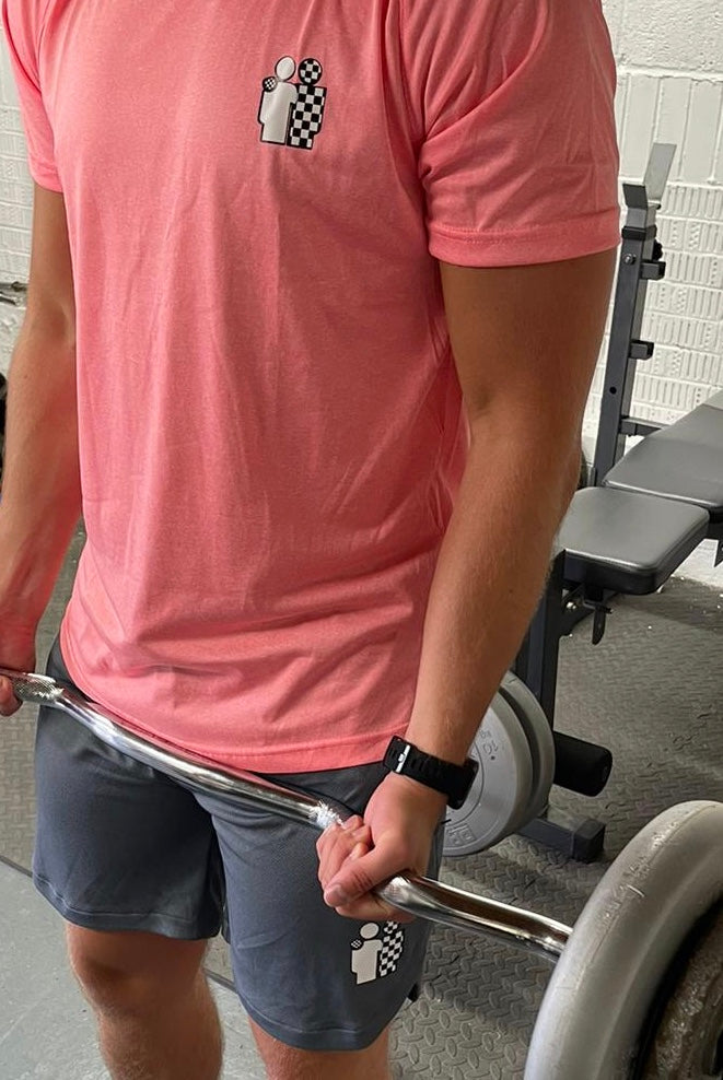 Men's Short Sleeve Dri Fit Top - Coral